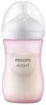 Philips Бебешко шише Philips Avent - Natural Response 3.0, flow 3/среден, 3 м+, 260 ml, розово (SCY903/11) - ozone