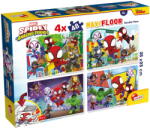 Lisciani Puzzle De Colorat Maxi - Paienjenelul Marvel Si Prietenii Lui Uimitori (4 X 48 De Piese) - Lisciani (l100378) Puzzle
