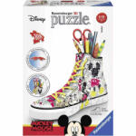 Ravensburger Puzzle 3D Suport Pixuri Sneaker Mickey, 108 Piese (RVS3D12055) - ejuniorul