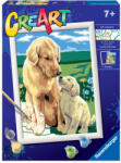 Ravensburger Creart - Pictura Catel Cu Pui (RVSPBN20048) Figurina