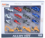 MK Toys Közszolgálati és építőipari fém járművek 16 db-os készlet (MKK500901)