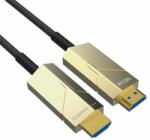 VCOM aktív optikai kábel HDMI (apa-apa) 20m (v2.0, 19M/M, 3D) fekete-ezüst (D3742P-20.0)