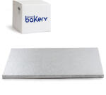 Decora Set 10 Platouri Tort Dreptunghiulare Argintii, 70 x 50 x H 1.2 cm (0931225.SET) Tava