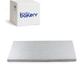 Decora Set 10 Platouri Tort Dreptunghiulare Argintii, 50 x 40 x H 1.2 cm (0931224.SET) Tava