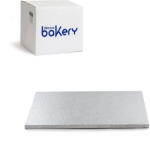 Decora Set 10 Platouri Tort Dreptunghiulare Argintii, 40 x 30 x H 1.2 cm (0931221.SET) Tava