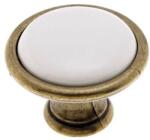  Bútorfogantyú antikolt bronz Fém, porcelán (10007306331)
