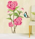 A. B. C Vidám Fal Falmatrica - Rózsaszín rózsák - Öntapadós fali dekoráció