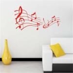 A. B. C Vidám Fal Falmatrica - Hegedűkulcs és kotta - 2 színben Szín: Piros - Öntapadós fali dekoráció