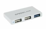 SPEEDLINK Pleca USB-C-USB-A Hub ezüst (SL-140200-SR)