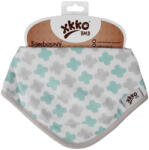 XKKO bambusz nyálkendő patentos - menta-mintás BMBBND041