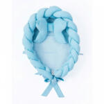 BELISIMA Fonott babafészek kisbabák számára Velvet Belisima blue