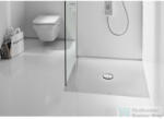 Roca In-Floor 100x100 cm-es acéllemez zuhanytálca csúszásgátló felülettel, szifonnal, fehér A2B3669007 (A2B3669007)