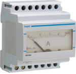 Hager Analóg ampermérő, 1 fázisú, áramváltós mérés, 600A-ig, moduláris (SM600) (SM600)