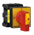 Ganz GK32A T203/04 E vészleállító kapcsoló / nyitott / mellső felerősítés / 3p / 32A (610-0322-306) (610-0322-306)