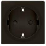 Legrand Valena Life 2P+F csatlakozóaljzat burkolat, fekete (756202) (756202)