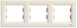 Schneider Electric ASFORA Hármas keret, vízszintes, bézs (EPH5800323) (EPH5800323)