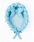 BELISIMA Fonott babafészek kisbabák számára Velvet Belisima blue - babyboxstore