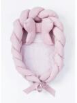 BELISIMA Fonott babafészek kisbabák számára Velvet Belisima pink - babyboxstore
