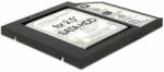 Delock 62669 beépítőkeret 2, 5"-os SATA SSD/HDD-hez laptop optikai meghajtó helyére 9, 5mm magas (Delock 62669)