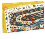 DJECO Megfigyeltető puzzle - Állati autóverseny - Car rally (DJ07564)