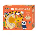 AVENIR Dzsungel állatai fa tapintós puzzle (PZ195058)