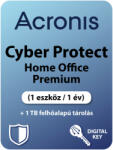 Acronis Cyber Protect Home Office Premium (1 eszköz / 1 év) + 1 TB Felhőalapú tárolás (Elektronikus licenc)