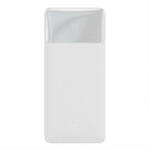 Baseus PPDML-L01 Bipow PD QC 3.0 AFC Power Bank, hordozható külső akkumulátor 2xUSB/USB-C/micro USB, 10000 mAh, 15W, fehér