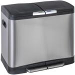 Practo Home Coș cu pedală, 2x20 L, oțel inoxidabil mat EP2X20 (446143) Cos de gunoi