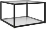 vidaXL Măsuță de cafea, transparent, 60x60x35 cm, sticlă securizată (322887) Masa de cafea