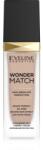 Eveline Cosmetics Wonder Match fard lichid de lunga durata cu acid hialuronic culoare 35 Sunny Beige 30 ml