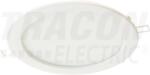 TRACON Védett, beépíthető LED mélysugárzó, fehér 230 VAC, 12 W, 4000 K, 1160 lm, IP44, D=173mm, EEI=F (LED-DLV-12NW)