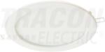 TRACON Védett, beépíthető LED mélysugárzó, fehér 230 VAC, 12 W, 4000 K, 840 lm, IP44, EEI=G (LED-DLV-12NW)