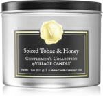 Village Candle Gentlemen's Collection Spiced Tobac & Honey lumânare parfumată în placă 311 g