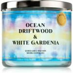 Bath & Body Works Ocean Driftwood & White Gardenia lumânare parfumată 411 g