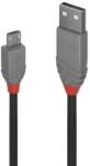 Lindy Кабел Lindy 36731, USB Type A(м) към USB Type Micro-B(м), 0.5m, черен (36731)