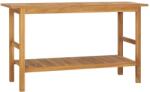 vidaXL Dulap de chiuvetă baie, 132x45x75 cm, lemn masiv de tec (318482)