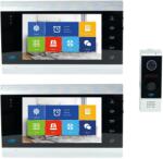 PNI Interfon video inteligent PNI SafeHome PT720MW cu 2 monitoare, WiFi, HD, P2P, monitor interior (PNI-PT720MW2)