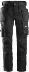 Snickers Workwear AllroundWork Stretch SF lengőzsebes nadrág fekete 48-as méret (62410404048)