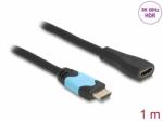 Delock Cablu prelungitor HDMI High Speed 48Gbps 8K60Hz/4K120Hz T-M 1m, Delock 81997 (81997)