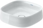 Duravit Zencha kerámia mosdótál 42x42 cm, WonderGliss bevonattal, fényes fehér 23734200791 (23734200791)