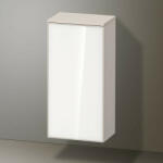 Duravit Zencha középmagas szekrény 81, 9x40 cm, balos, fehér üveg/matt taupe ZE1350L64830000 (ZE1350L64830000)