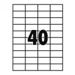  Etikett címke, 48, 5x25, 4mm, 100 lap, 40 címke/lap - nyomtassingyen