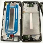 Samsung A528 Galaxy A52S 5G, Előlap (LCD) keret, fekete