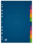 Oxford Separatoare plastic color, A4, 120 microni, 10 culori/set, OXFORD (OX-400014329)