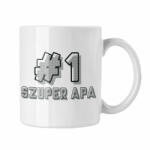  Szuper Apa #1 - Fehér Bögre (szupapa03)
