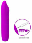 Orion Pretty Love Burke - Vibrator cu Funcție de Rotație, Reîncărcabil, 16x3.6 cm Vibrator