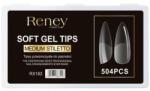 Reney Cosmetics Tipsuri pentru unghii, acril, transparent, 504 bucăți - Reney Cosmetics RX-183 504 buc