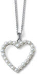 Oliver Weber Colier romantic din argint Inimă cu perle Diveperla 61172 (lanț, pandantiv)