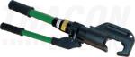 Tracon Kézi hidraulikus présszerszám kábelsarukhoz, hordtáskában 10-400mm2, 6500g, 130kN, 320° (C130L)