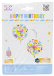  45 cm Happy Birthday fólia lufi, többféle- héliummal tölthető (FB0461)